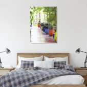 Jardin Majorelle, Majorelle Garden, nu een publiek Canvas Afdruk (Insitu (Slaapkamer))