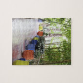 Jardin Majorelle, Majorelle Garden, nu een publiek Legpuzzel (Horizontaal)