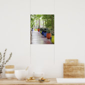 Jardin Majorelle, Majorelle Garden, nu een publiek Poster (Keuken)