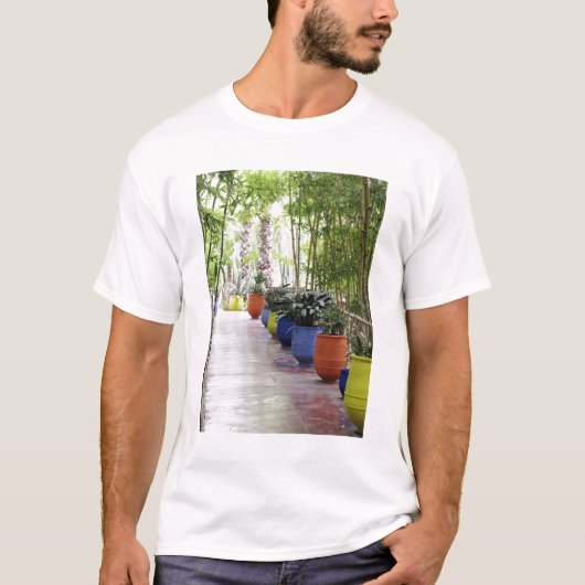 Jardin Majorelle, Majorelle Garden, nu een publiek T-shirt (Voorkant)