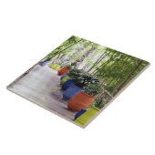 Jardin Majorelle, Majorelle Garden, nu een publiek Tegeltje (Zijkant)