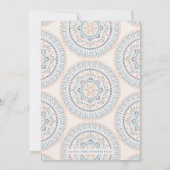 Jardin Mandala Save the Date Kaart - Cornflower (Achterkant)