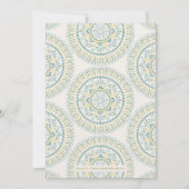 Jardin Mandala Save the Date Kaart - Limoen (Achterkant)