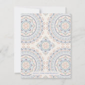 Jardin Mandala Stationery - Cornflower Kaart (Achterkant)