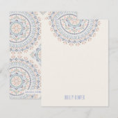 Jardin Mandala Stationery - Cornflower Kaart (Voorkant / Achterkant)