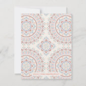 Jardin Mandala Stationery - Salmon Kaart (Achterkant)