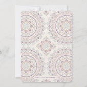 Jardin Mandala Wedding Invitation - Orchid Kaart (Achterkant)