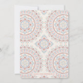 Jardin Mandala Wedding Invitation - Salmon Kaart (Achterkant)