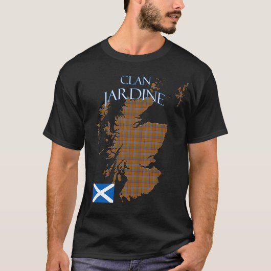 Jardine Scottish Clan Tartan Scotland T-shirt (Voorkant)