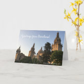 Jardins de Joan Maragall met maatwerk/ jouw tekst Kaart (Gele Bloem)