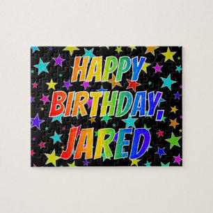 "JARED" First Name, Fun "HAPPY BIRTHDAY" Legpuzzel