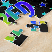 "JARED" First Name, Fun "HAPPY BIRTHDAY" Legpuzzel (Zijkant)