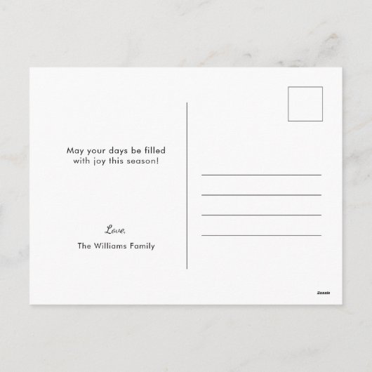  jaren 1900 Schattigee kinderkerst Feestdagenkaart (Achterkant)