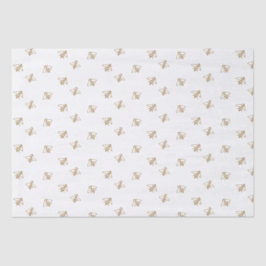  jaren 1900 Vliegend Frans Honingbijen Tissue Pape Tissuepapier (Voorkant)