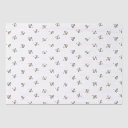  jaren 1900 Vliegend Frans Honingbijen Tissue Pape Tissuepapier (Voorkant)