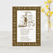  jaren 1920 Denken aan je Kaart (Gele Bloem)