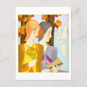  jaren 1920 Dress Mode Design Briefkaart