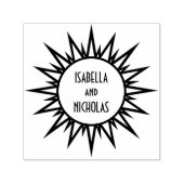  jaren 1920 Elegante Eenvoudige Trouwkoppels Naam Zelfinktende Stempel (Design)