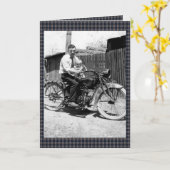 jaren 1920 motorfiets kaart (Gele Bloem)