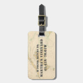  jaren 1920 Nautische kaart Martha's Vineyard Bagagelabel (Voorkant verticaal)