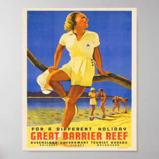 jaren 1930 Australië Reizen Poster