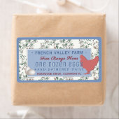  jaren 1930 Botanische Boerderij Design Hen Egg Ca Etiket (Insitu)