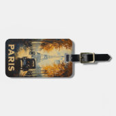  jaren 1930 Parijs Travel Poster Eiffeltoren Bagagelabel (Voorkant horizontaal)