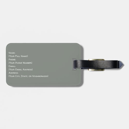  jaren 1930 Parijs Travel Poster Eiffeltoren Bagagelabel (Achterkant horizontaal)