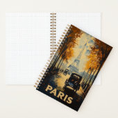  jaren 1930 Parijs Travel Poster Eiffeltoren Notitieboek (Binnen)