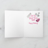  jaren 1950 Beehive Hair Retro Verjaardag Kaart (Binnen)