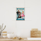  jaren 1950 Dance Party Poster (Keuken)