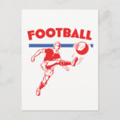  jaren 1950 Football speler Feestdagenkaart (Voorkant)