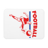  jaren 1950 Football speler Magneet (Horizontaal)