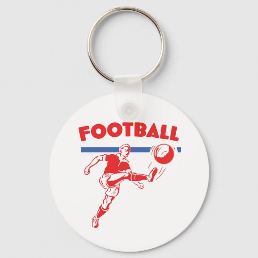 jaren 1950 Football speler Sleutelhanger (Voorkant)