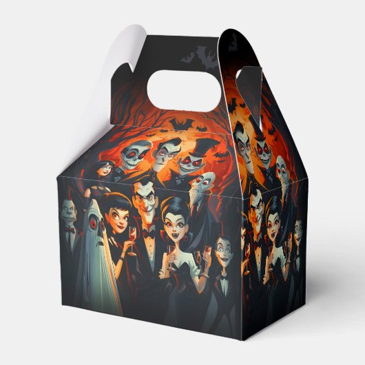  jaren 1950 Mid Century Modern Halloween Bedankdoosjes (Achterkant)