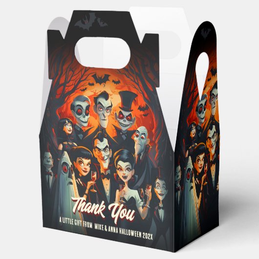  jaren 1950 Mid Century Modern Halloween Bedankdoosjes (Geopend)