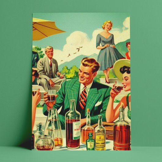  jaren 1950 Volksillusie Briefkaart