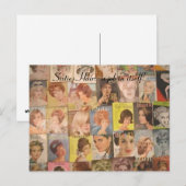 jaren 1960 Kapsels Collage Briefkaart (Voorkant / Achterkant)