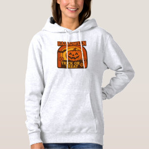 , jaren 1970 stijl Halloween pompoen Hoodie