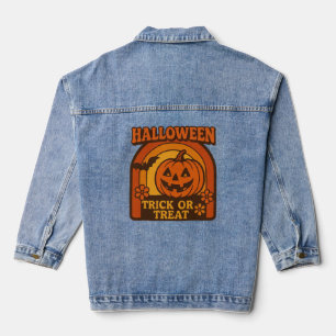 jaren 1970 Trick or treat Halloween Denim Jacket