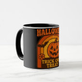  jaren 1970 Trick or treat Halloween Mok (Voorkant links)