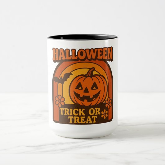  jaren 1970 Trick or treat Halloween Mok (Midden)