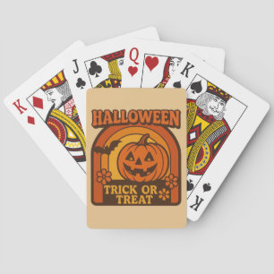  jaren 1970 Trick or treat Halloween Pokerkaarten