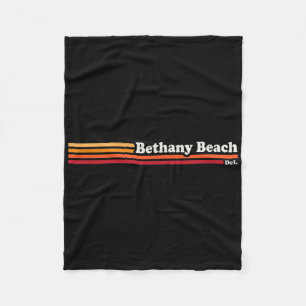 jaren 1980 Graphic Style Bethany Beach Delaware Fleece Deken