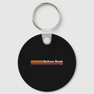 jaren 1980 Graphic Style Bethany Beach Delaware Sleutelhanger