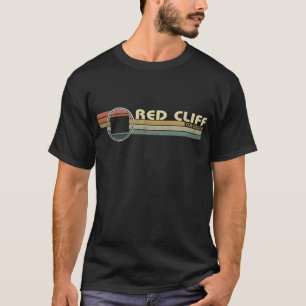  jaren 1980 stijl RED CLIFF, CO T-shirt