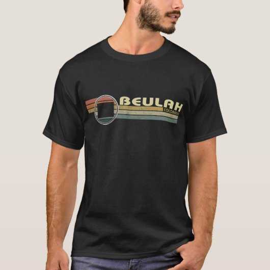 jaren 1980 Style BEULAH, CO T-shirt (Voorkant)