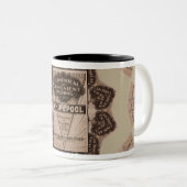  JAREN '20 ART DECO BROCHURE HOESJE TWEEKLEURIGE KOFFIEMOK (Voorkant rechts)