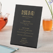  jaren '20 Art Deco Eenvoudig huwelijksmenu Reclamebord Met Voetstuk (Insitu)