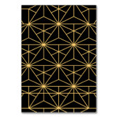 jaren '20 Art Deco eenvoudige bruiloft Kaart (Achterkant)